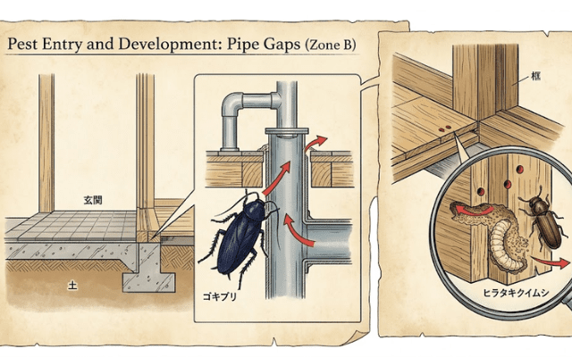 【低所・潜り込み】床下・基礎パッキン：ドブネズミ・タヌキの温床
