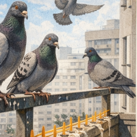 ドバト（カワラバト）対策の決定版：ベランダの執着心を建築的に断つ方法と清掃費用